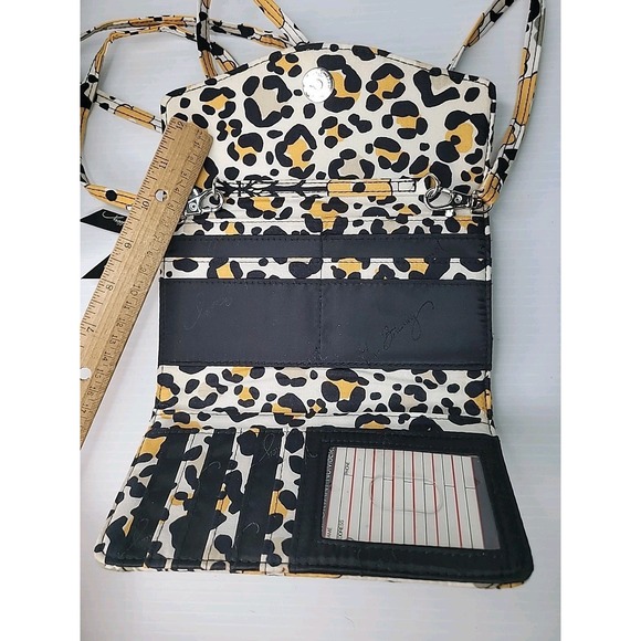 2 Vera Bradley Bags - Jazzy Blooms & Go Wild Crossbody Purse Wallets Colorful - Picture 7 of 8